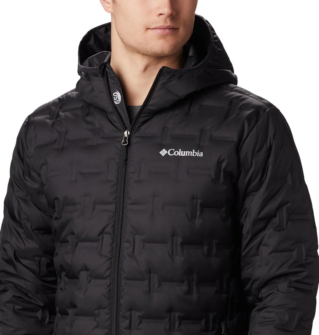 Columbia Men Black Delta Ridge Down Hooded Jacket - Image 4