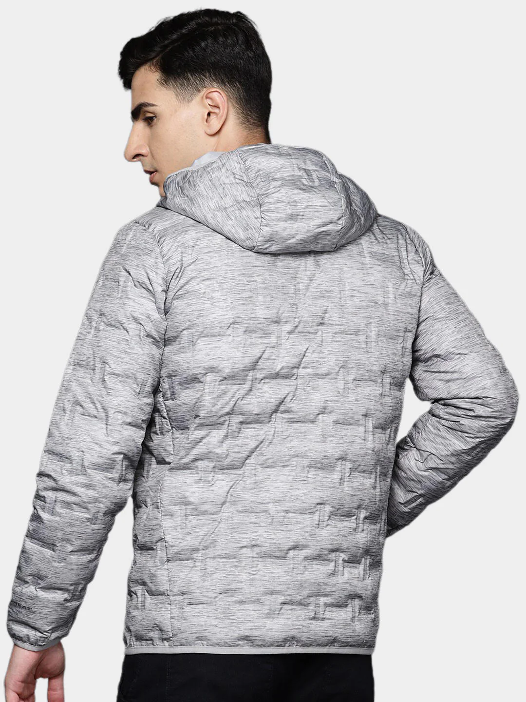 Columbia Men Grey Delta Ridge Down Hooded Jacket - Image 11