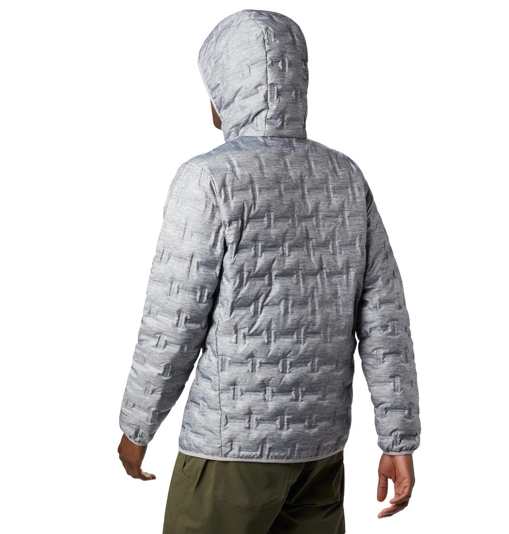 Columbia Men Grey Delta Ridge Down Hooded Jacket - Image 5