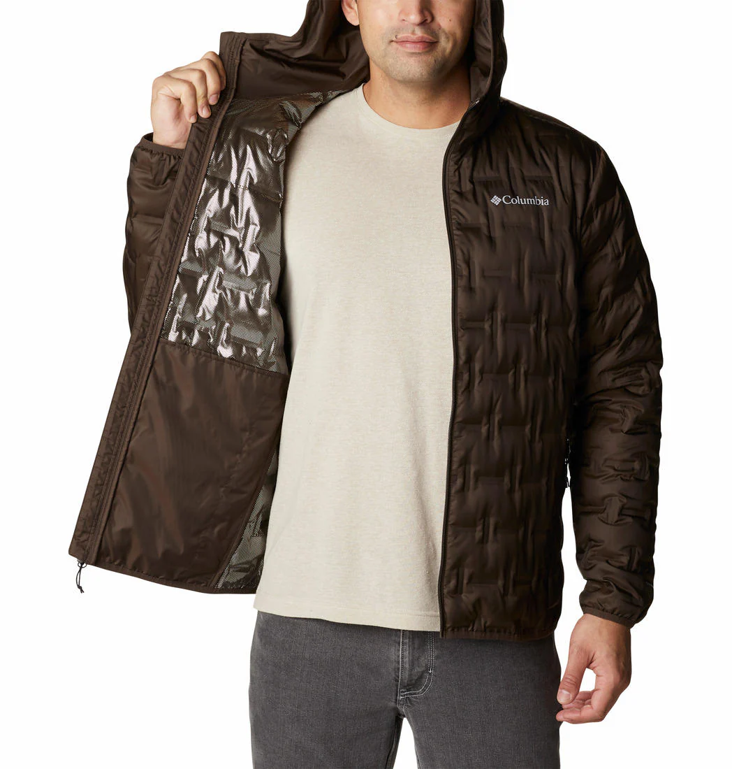 Columbia Men Brown Delta Ridge Down Hooded Jacket - Image 5