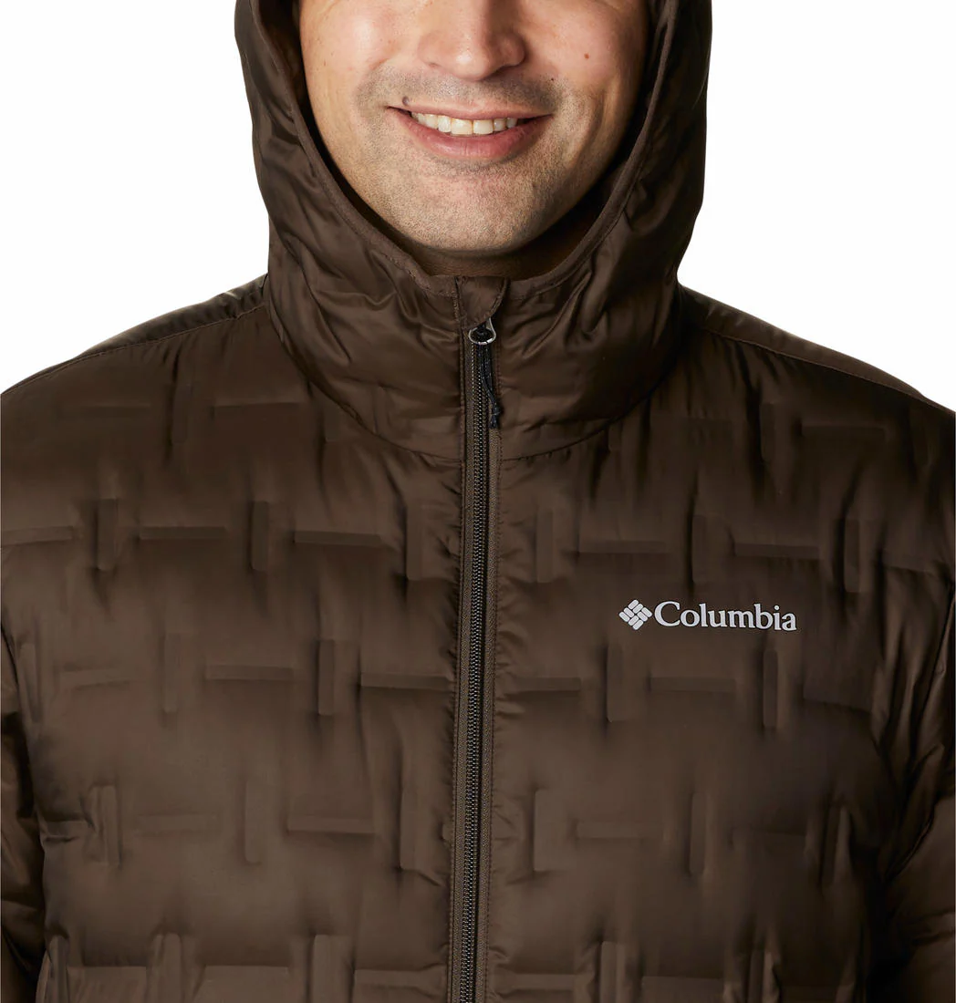 Columbia Men Brown Delta Ridge Down Hooded Jacket - Image 6