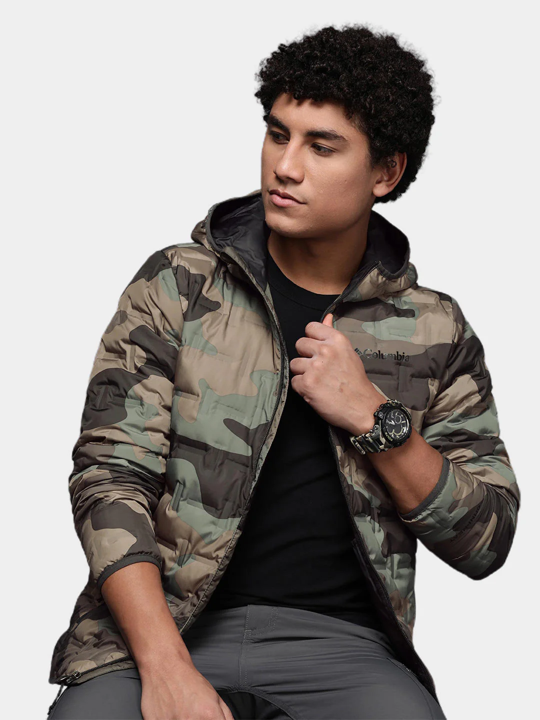 Columbia Men Green Delta Ridge Down Hooded Jacket - Image 10