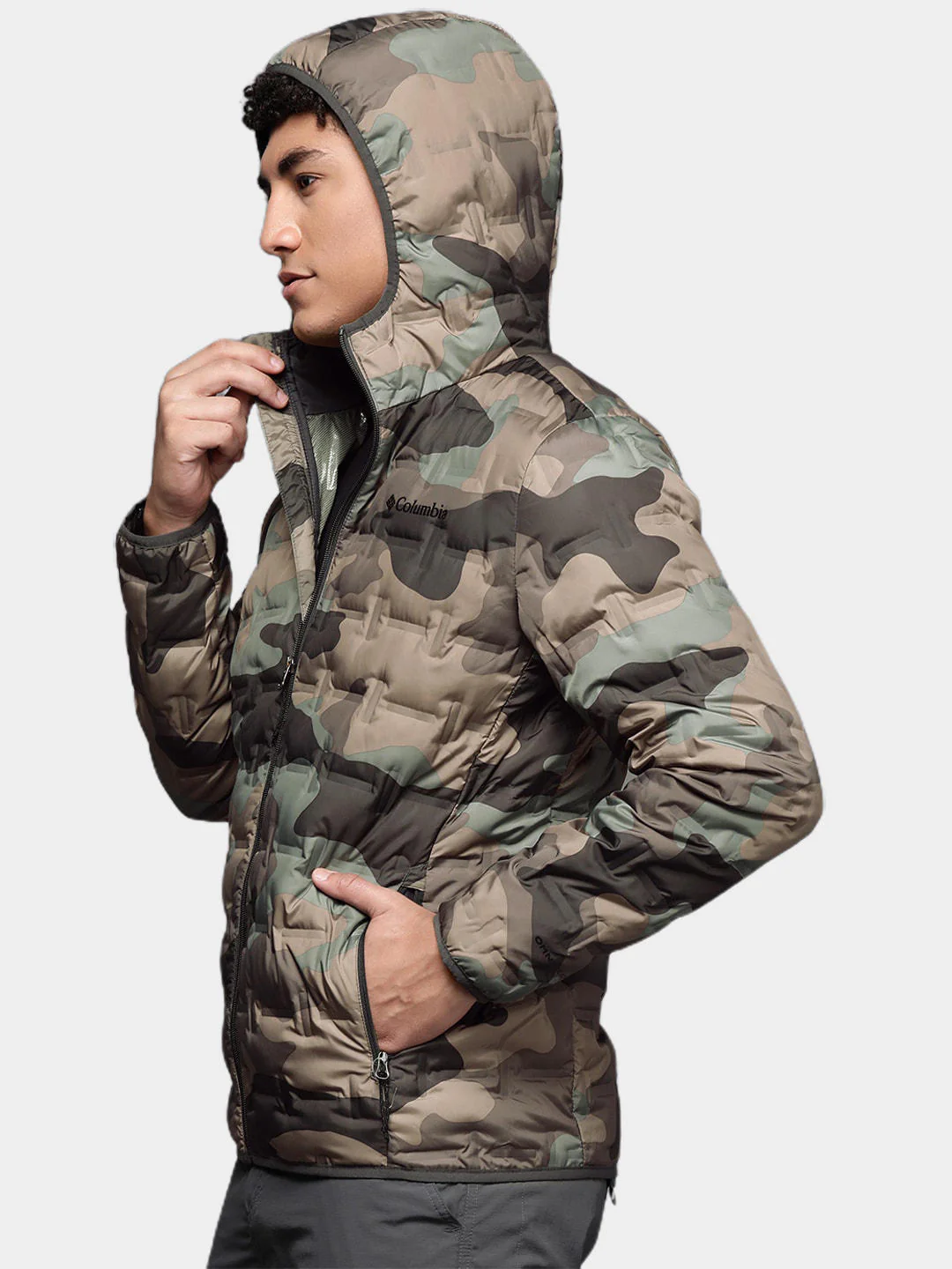 Columbia Men Green Delta Ridge Down Hooded Jacket - Image 11