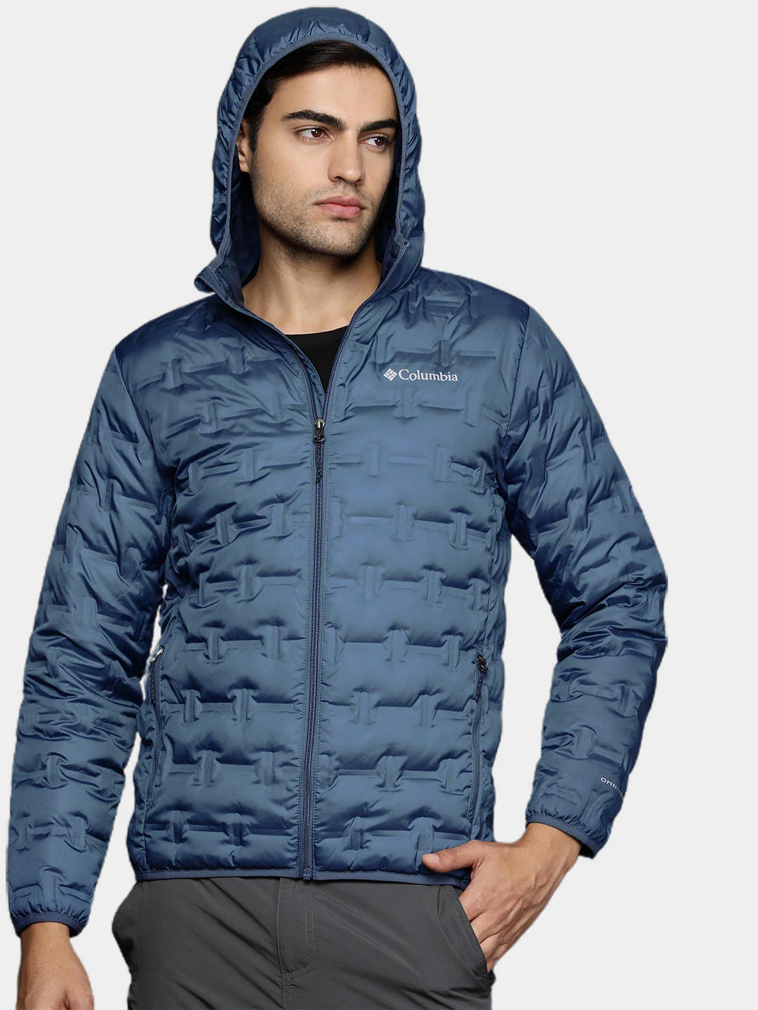 Columbia Men Blue Delta Ridge Down Hooded Jacket - Image 10