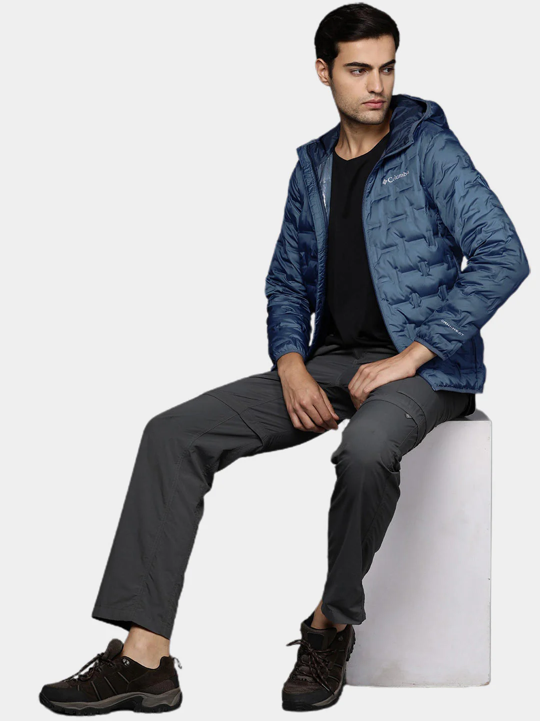 Columbia Men Blue Delta Ridge Down Hooded Jacket - Image 11