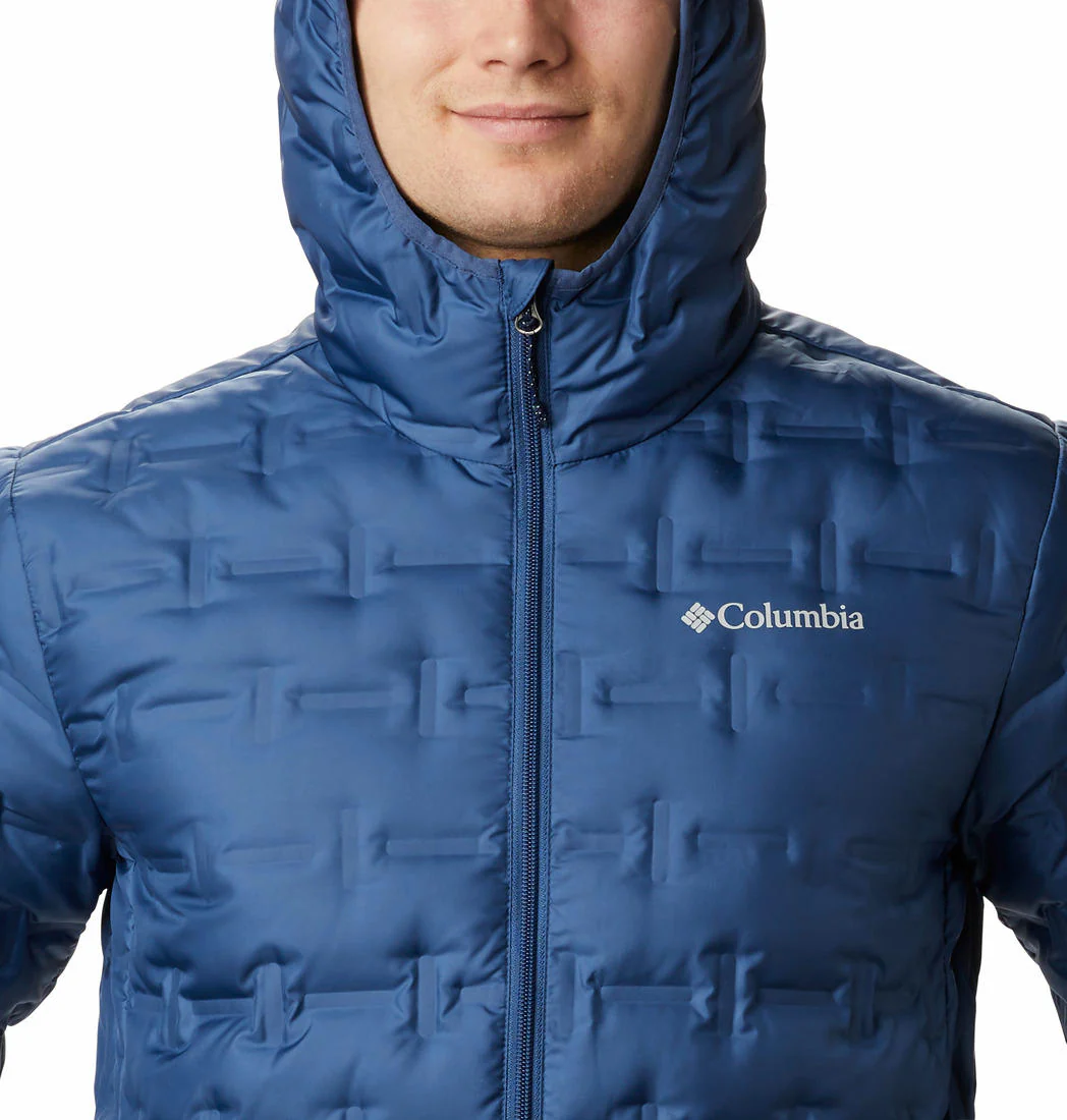 Columbia Men Blue Delta Ridge Down Hooded Jacket - Image 3