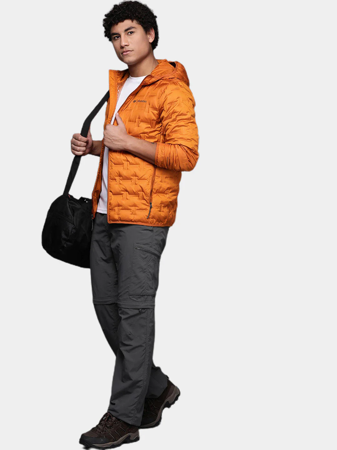 Columbia Men Orange Delta Ridge Down Hooded Jacket - Image 10