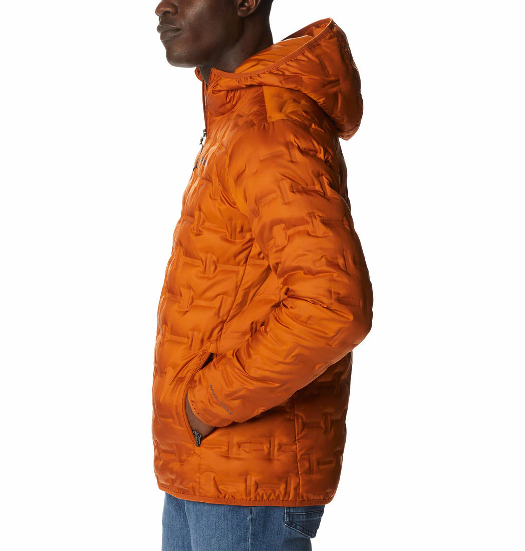 Columbia Men Orange Delta Ridge Down Hooded Jacket - Image 2