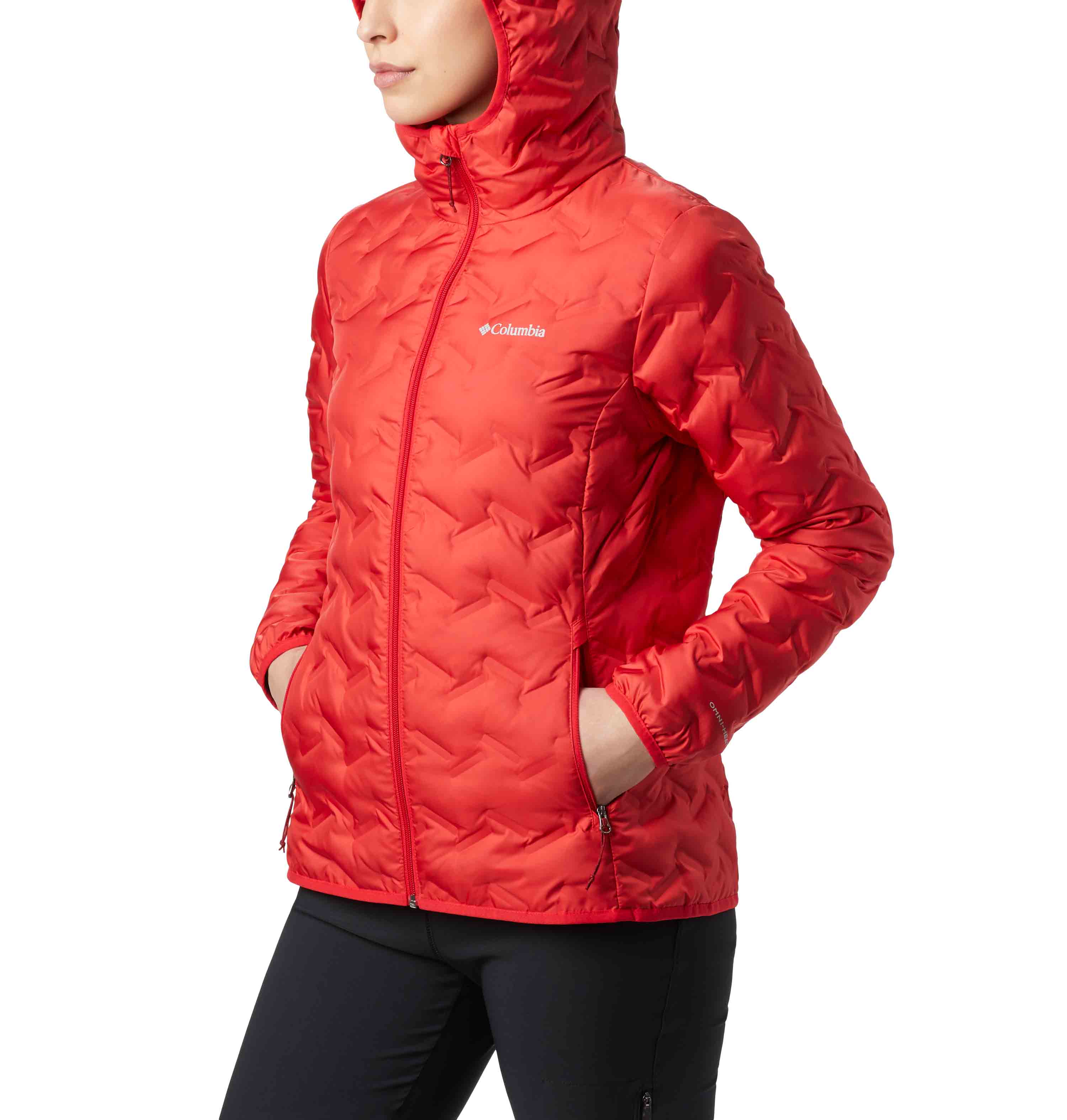 Columbia Women Red Delta Ridge Down Hooded Jacket - Image 4