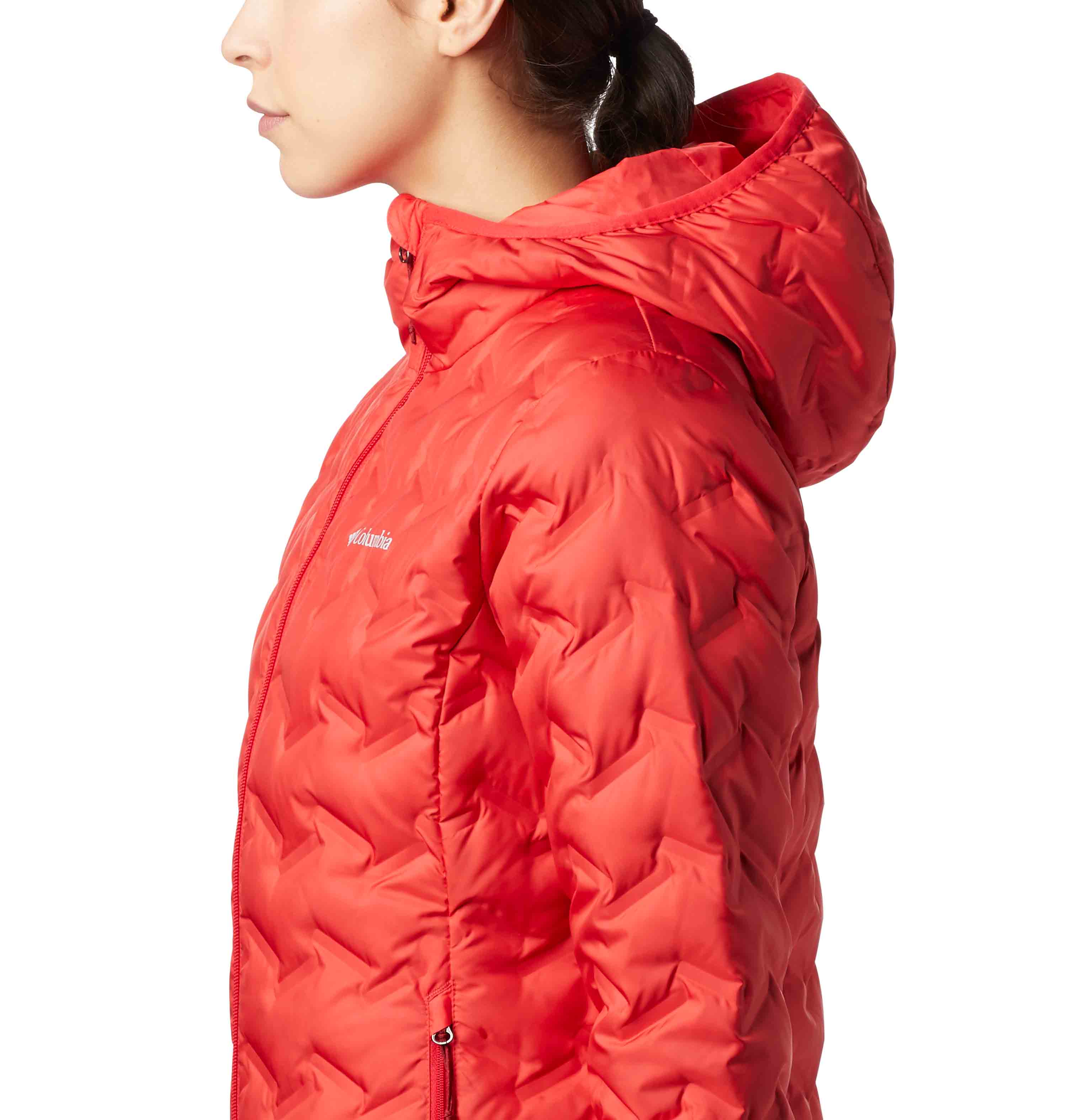 Columbia Women Red Delta Ridge Down Hooded Jacket - Image 5