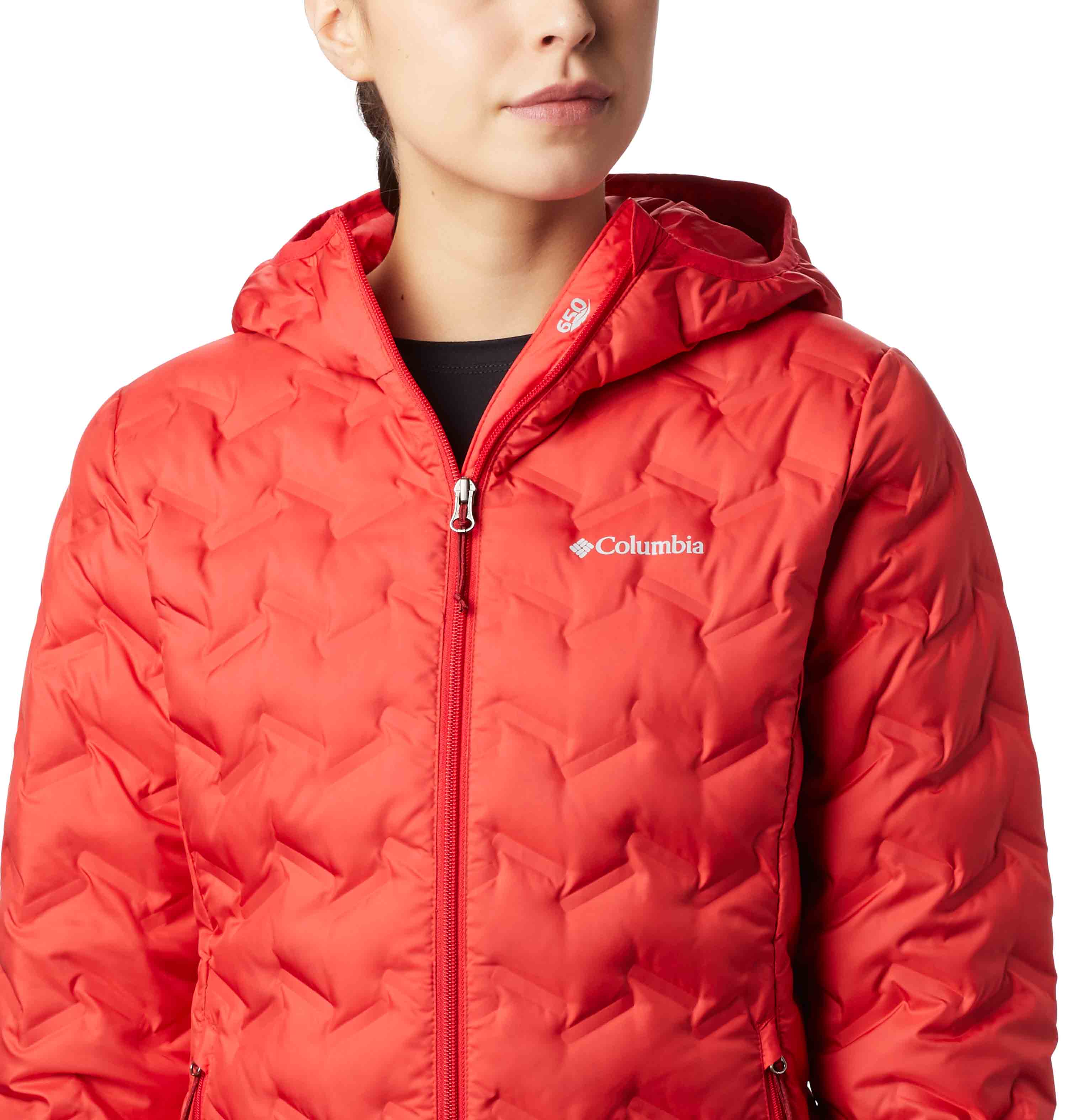Columbia Women Red Delta Ridge Down Hooded Jacket - Image 6