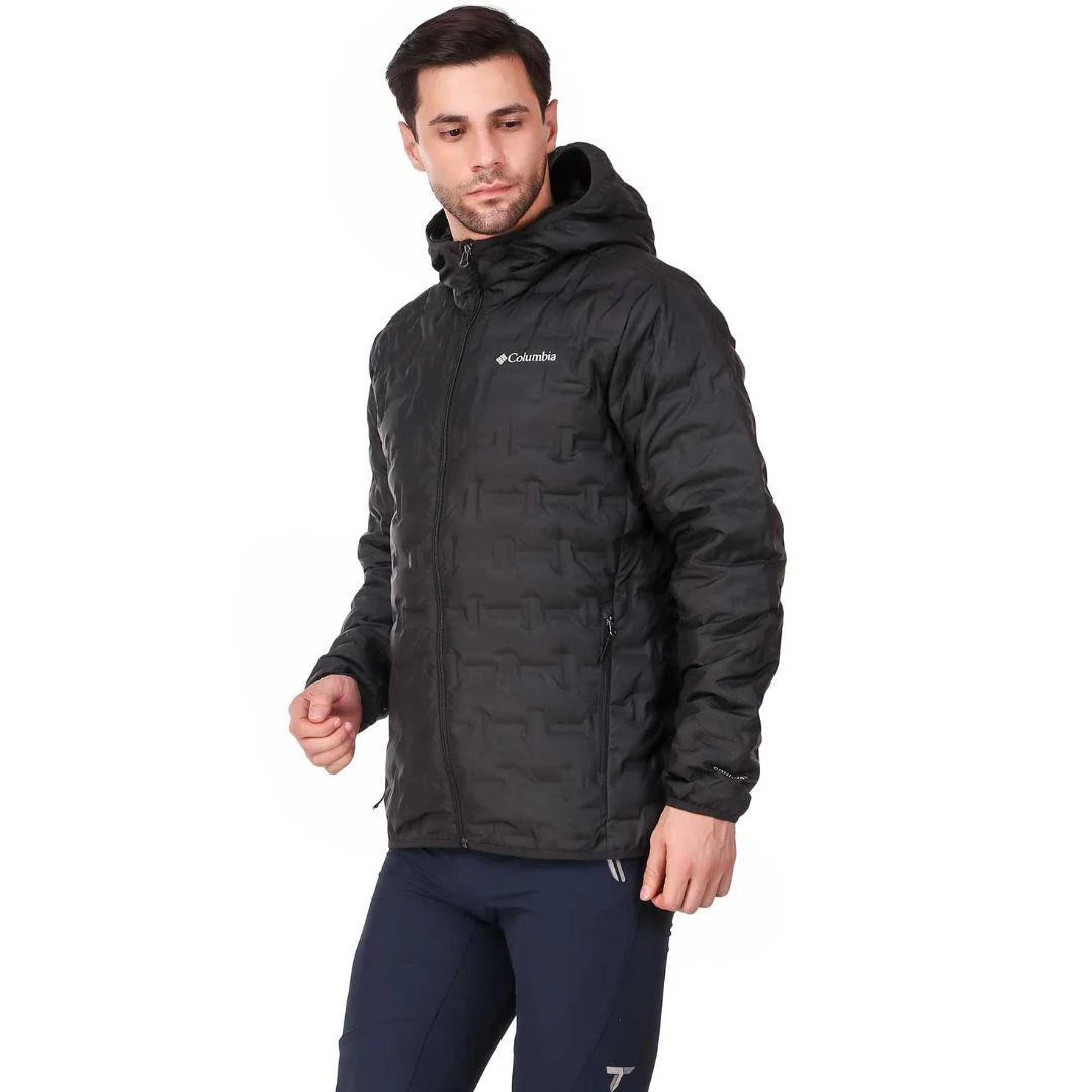Columbia Men Black Delta Ridge Down Hooded Jacket - Image 2