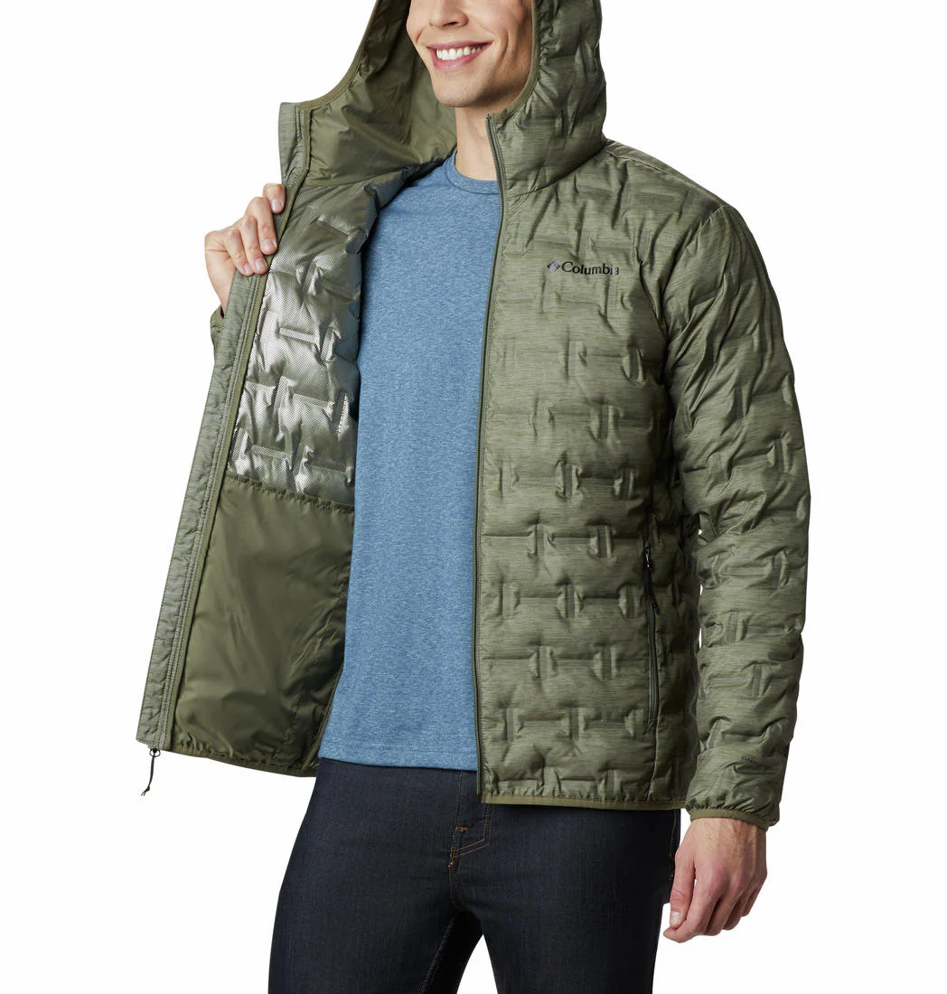 Columbia Men Green Delta Ridge Down Hooded Jacket - Image 3