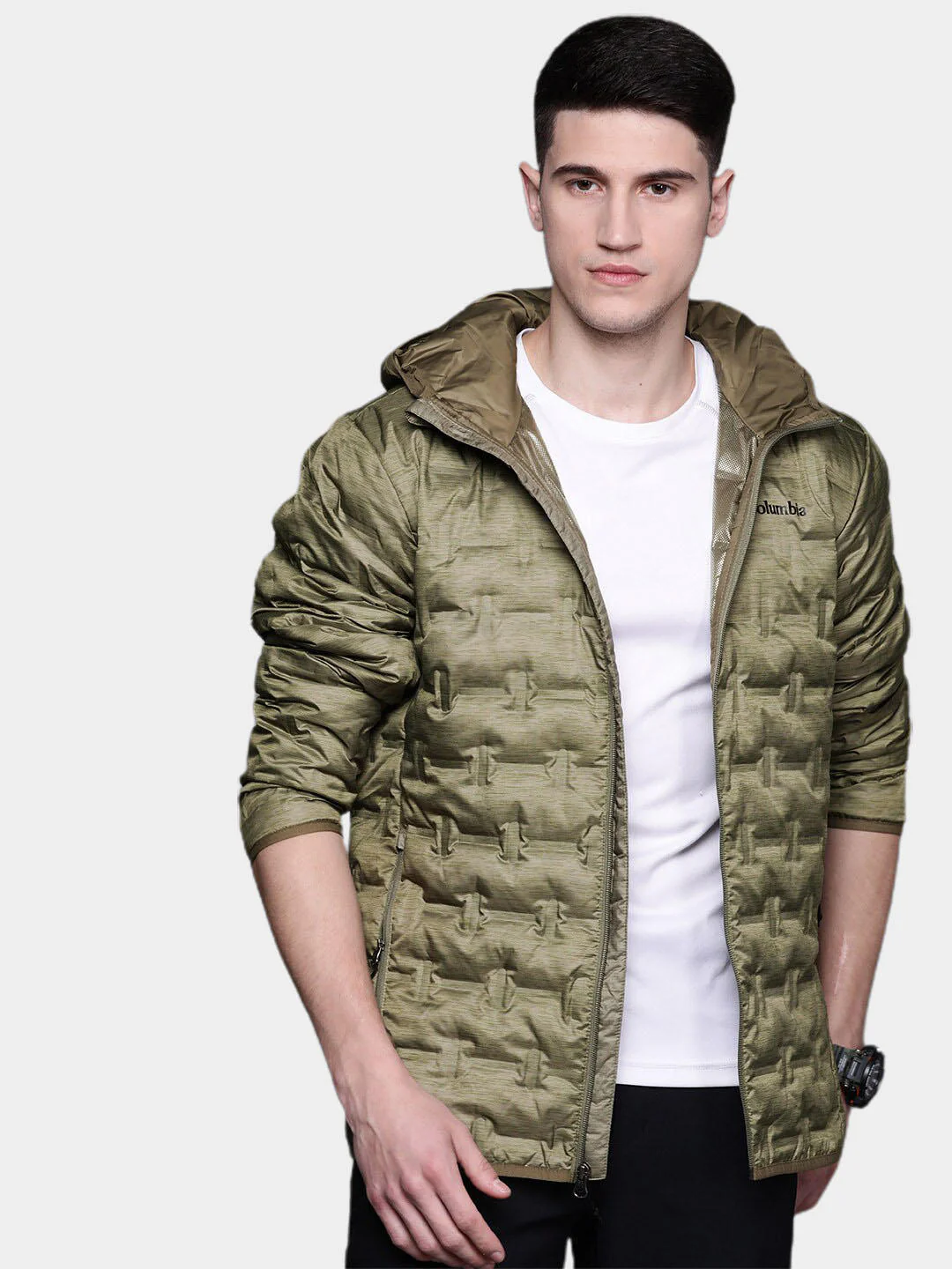 Columbia Men Green Delta Ridge Down Hooded Jacket - Image 8