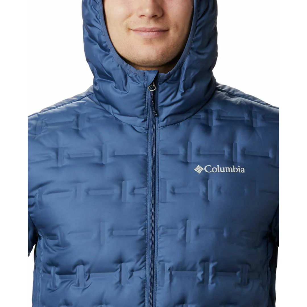 Columbia Men Blue Delta Ridge Down Hooded Jacket - Image 2