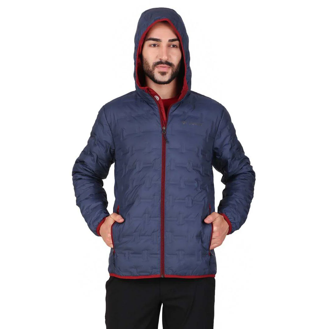 Columbia Men Blue Delta Ridge Down Hooded Jacket
