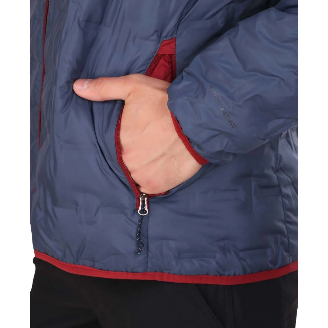 Columbia Men Blue Delta Ridge Down Hooded Jacket - Image 2
