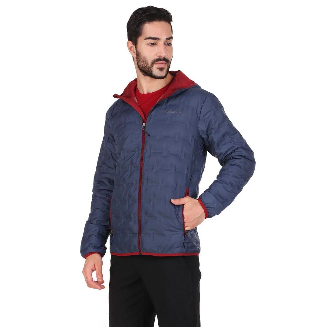 Columbia Men Blue Delta Ridge Down Hooded Jacket - Image 7