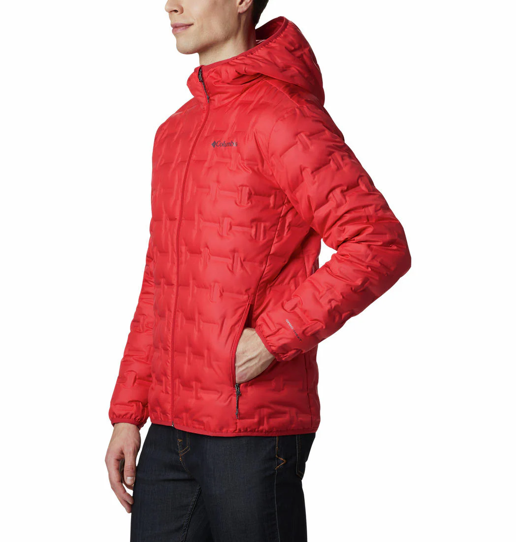 Columbia Men Red Delta Ridge Down Hooded Jacket - Image 2