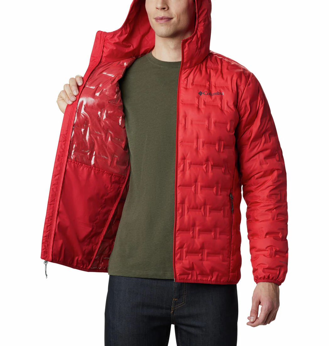 Columbia Men Red Delta Ridge Down Hooded Jacket - Image 4