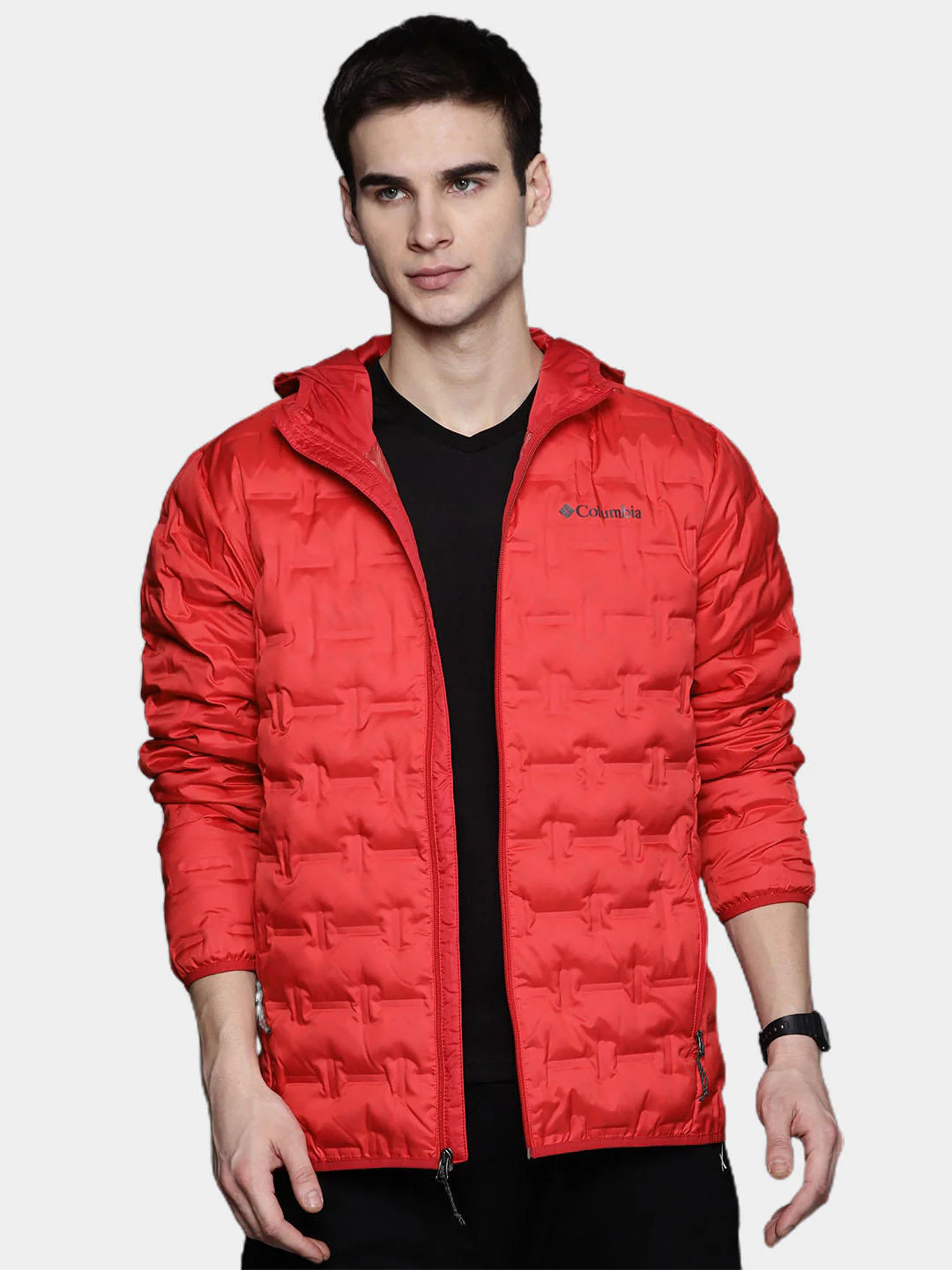Columbia Men Red Delta Ridge Down Hooded Jacket - Image 8