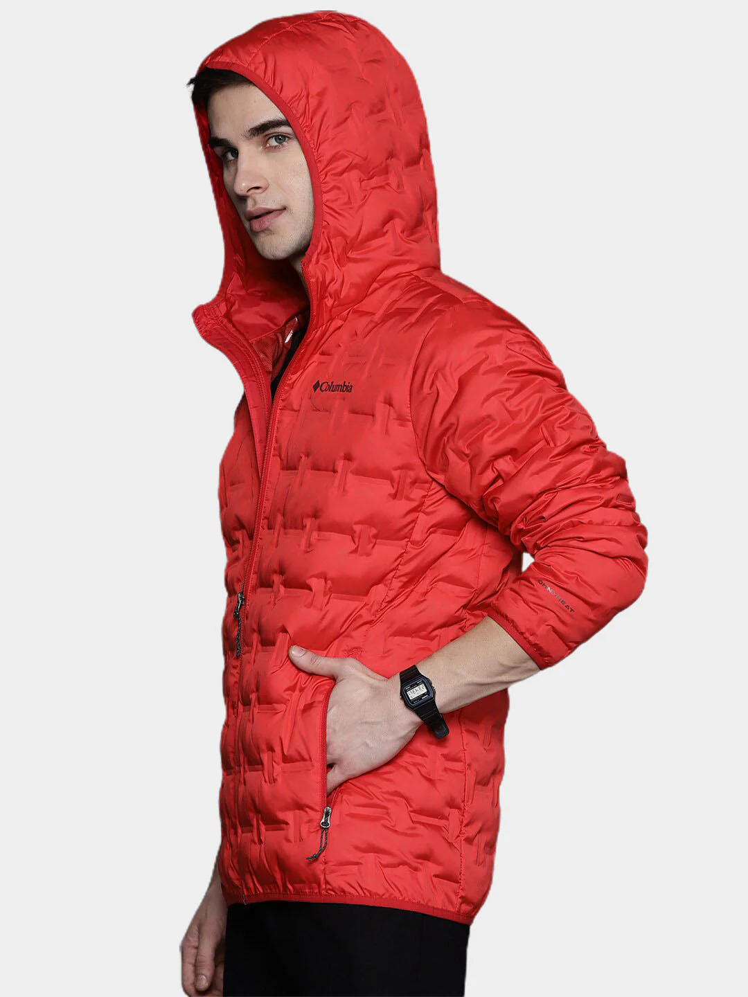 Columbia Men Red Delta Ridge Down Hooded Jacket - Image 9