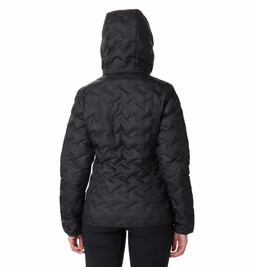 Columbia Women Black Delta Ridge Down Hooded Jacket - Image 4