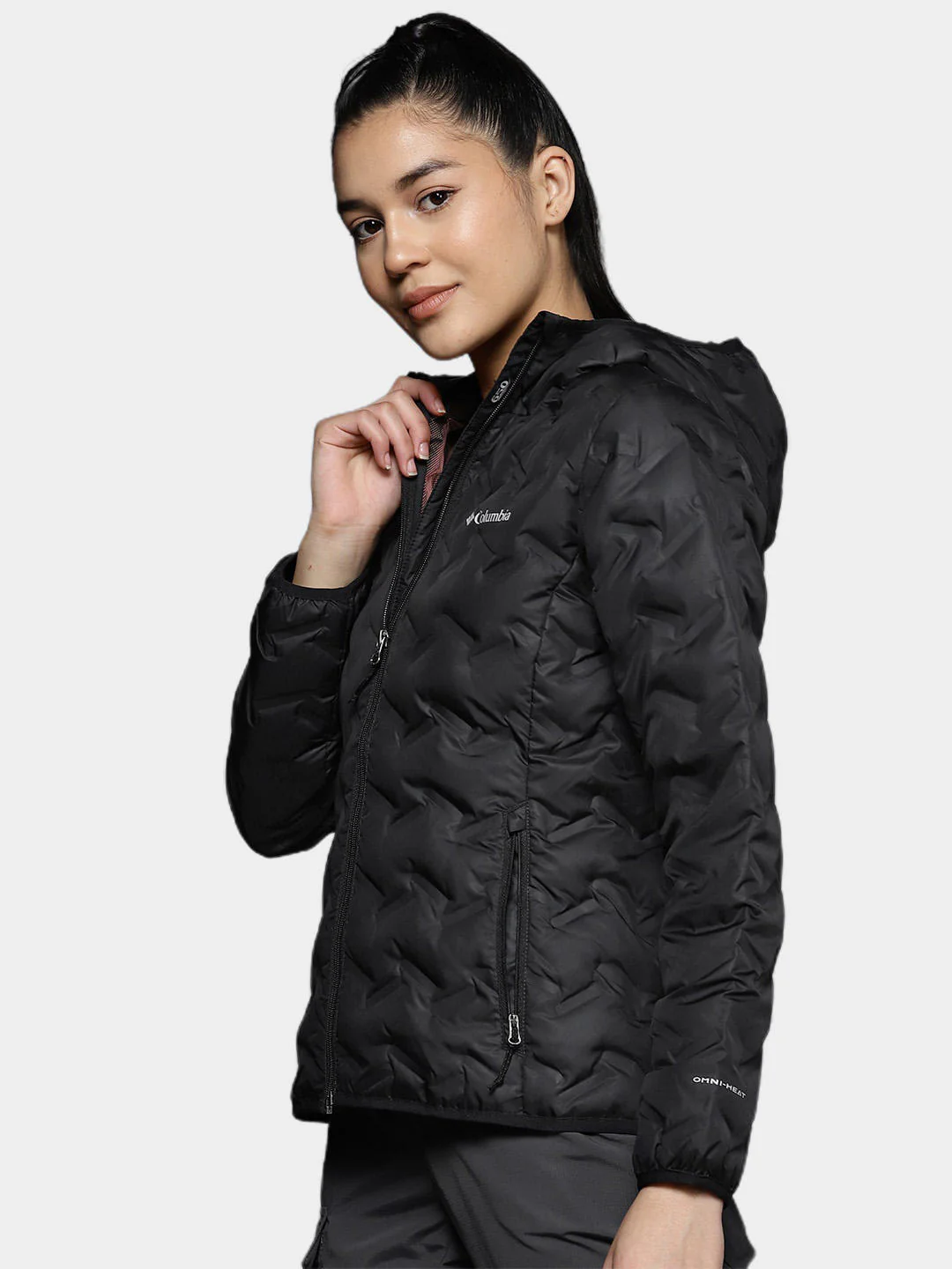 Columbia Women Black Delta Ridge Down Hooded Jacket - Image 9
