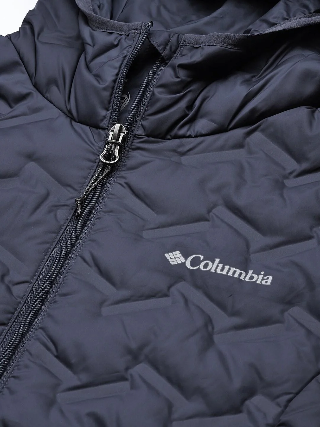 Columbia Women Navy Blue Delta Ridge Down Hooded Jacket - Image 5