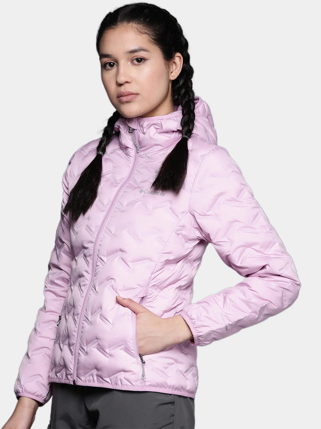 Columbia Women Purple Delta Ridge Down Hooded Jacket - Image 10