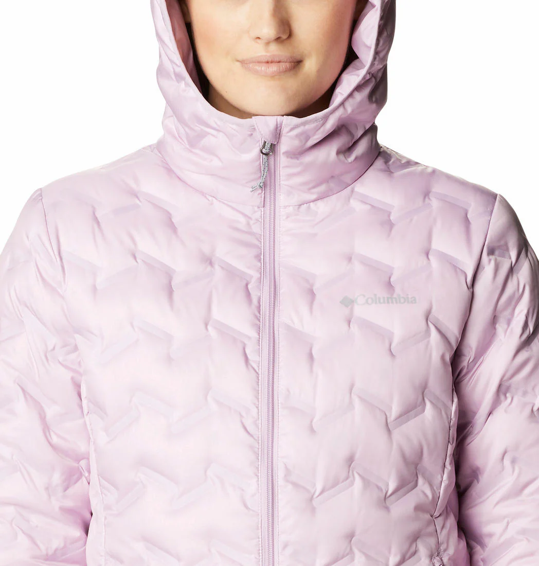 Columbia Women Purple Delta Ridge Down Hooded Jacket - Image 3