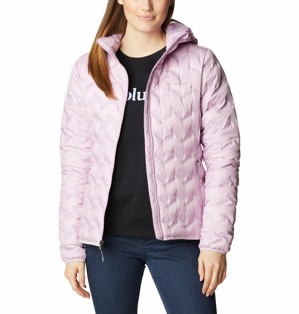 Columbia Women Purple Delta Ridge Down Hooded Jacket - Image 4