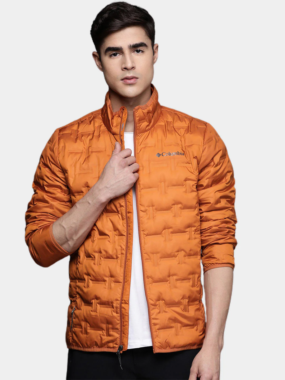 Columbia Men Orange Delta Ridge Down Jacket - Image 10
