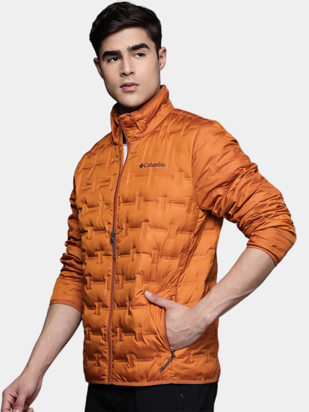 Columbia Men Orange Delta Ridge Down Jacket - Image 11