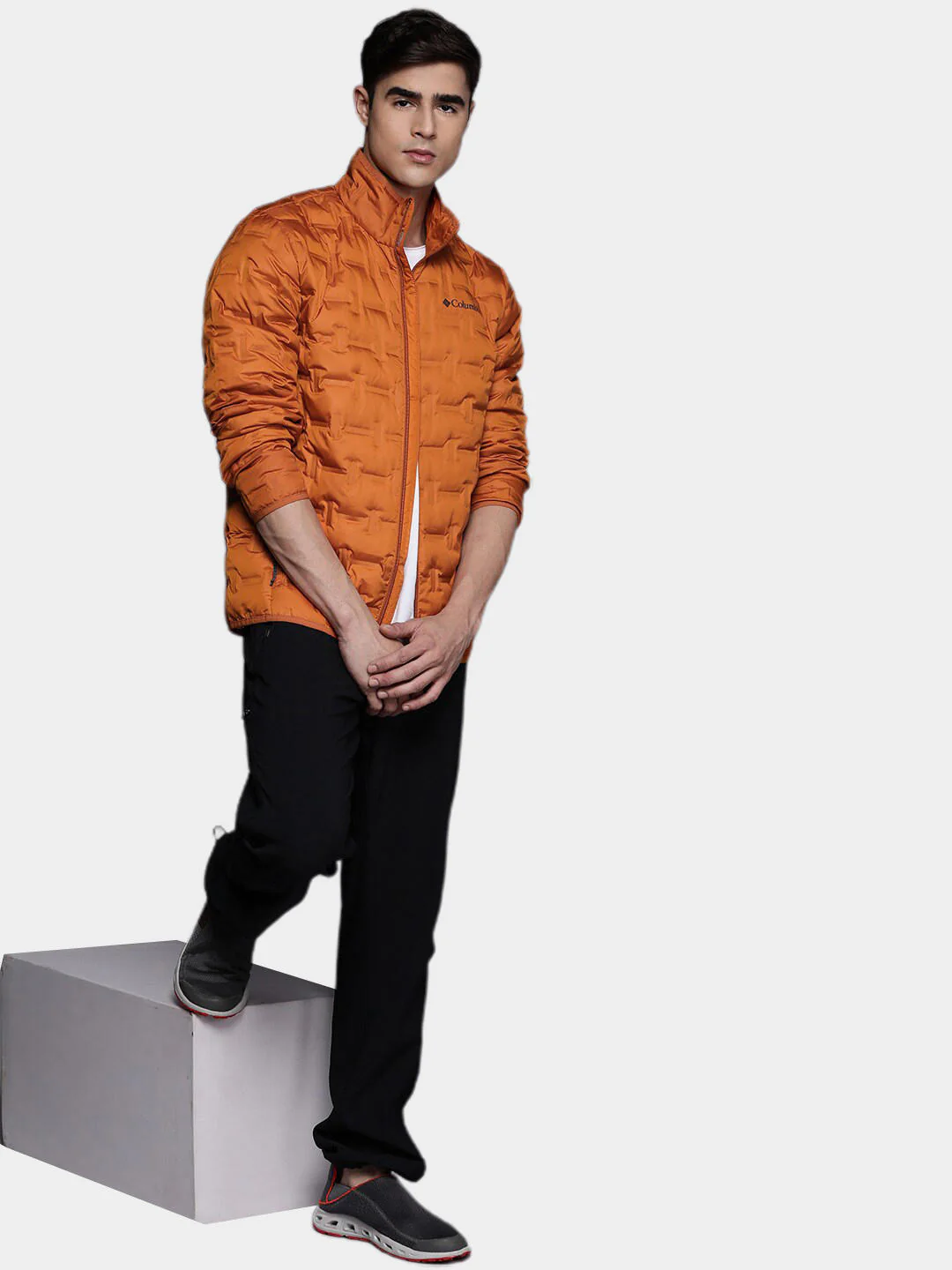 Columbia Men Orange Delta Ridge Down Jacket - Image 12