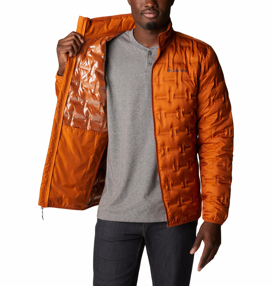 Columbia Men Orange Delta Ridge Down Jacket - Image 4