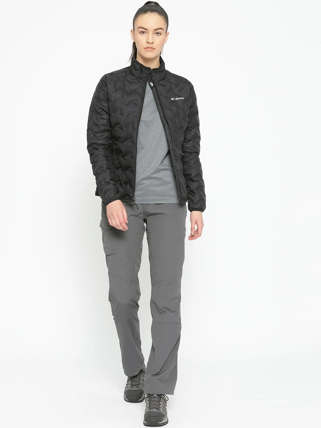 Columbia Women Black Delta Ridge Down Jacket - Image 4