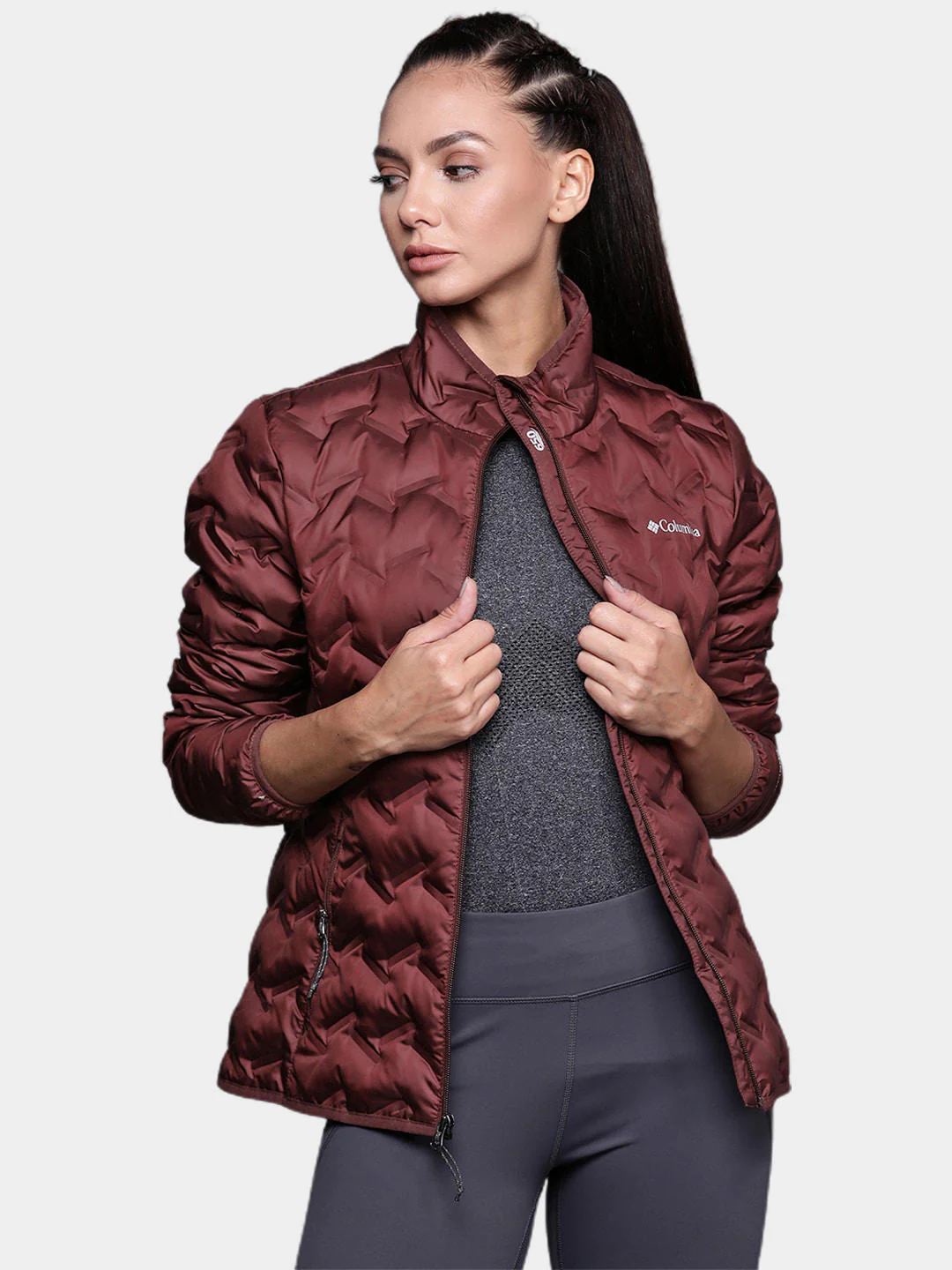 Columbia Women Maroon Delta Ridge Down Jacket - Image 7