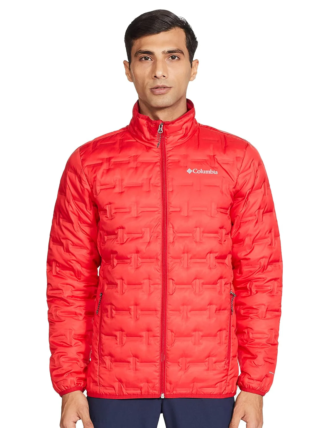 Columbia Men Pink Delta Ridge Down Jacket