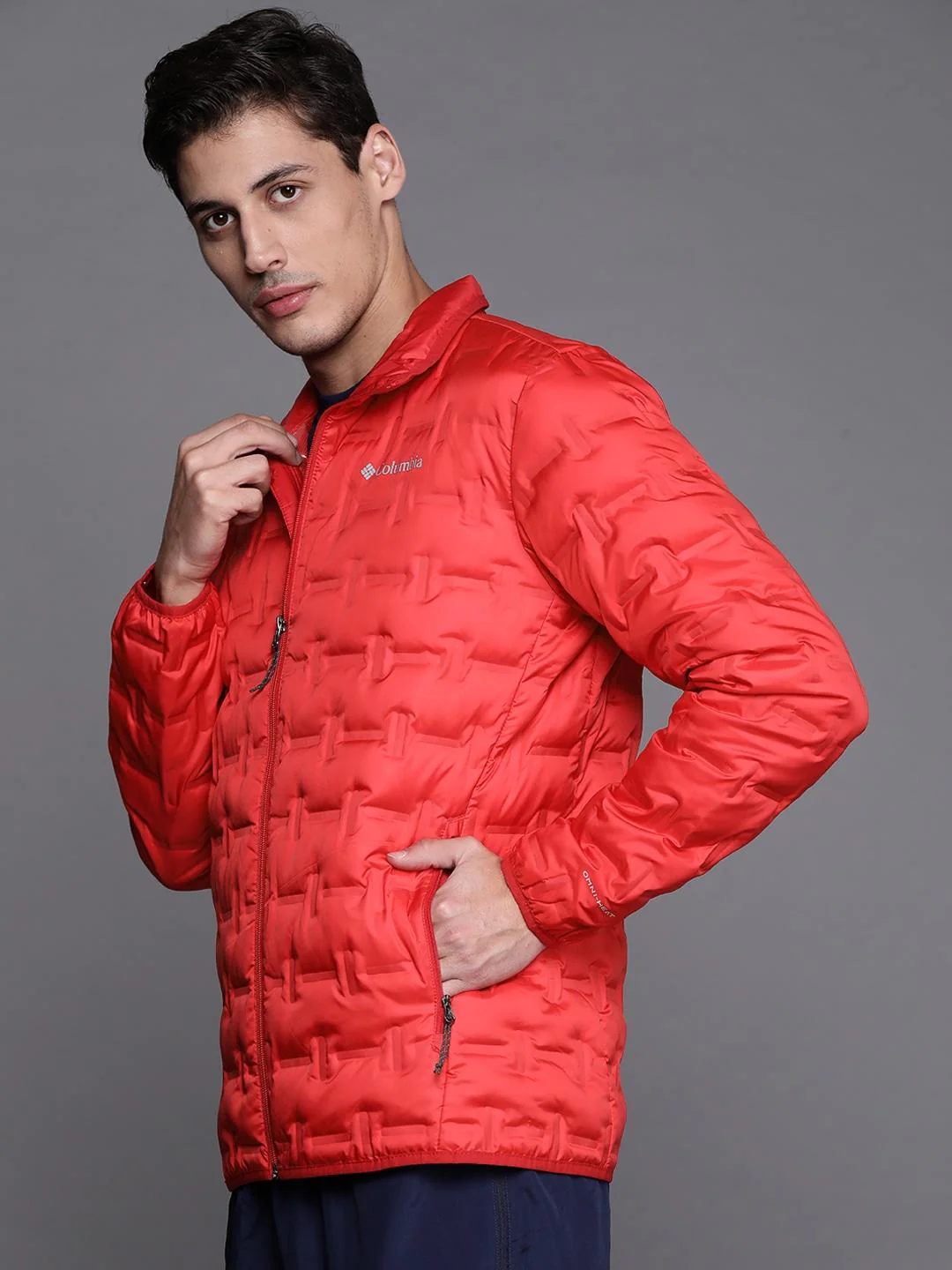 Columbia Men Pink Delta Ridge Down Jacket - Image 8