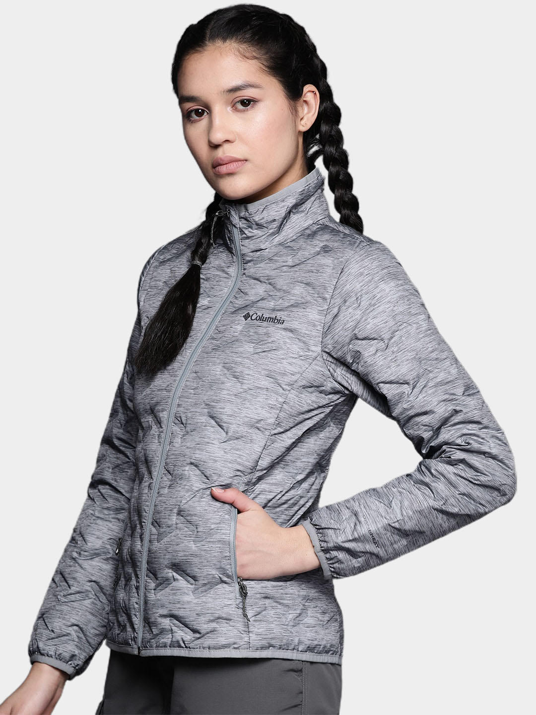 Columbia Women Grey Delta Ridge Down Jacket - Image 12