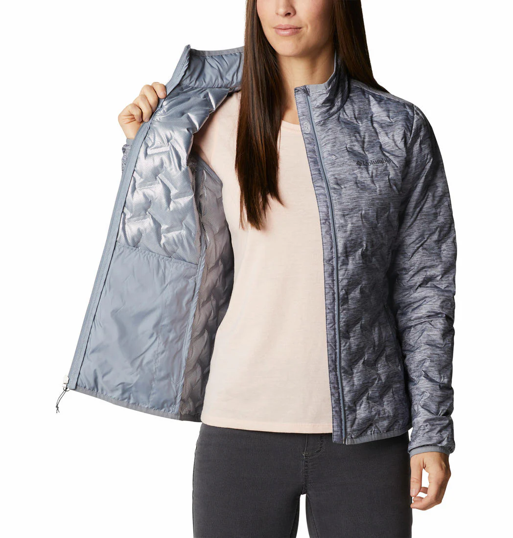 Columbia Women Grey Delta Ridge Down Jacket - Image 4