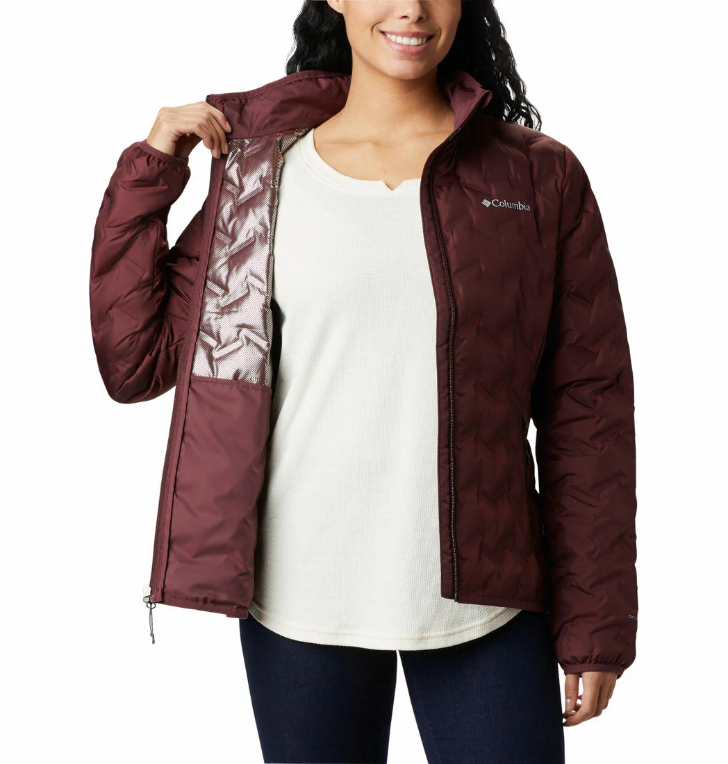 Columbia Women Maroon Delta Ridge Down Jacket - Image 3