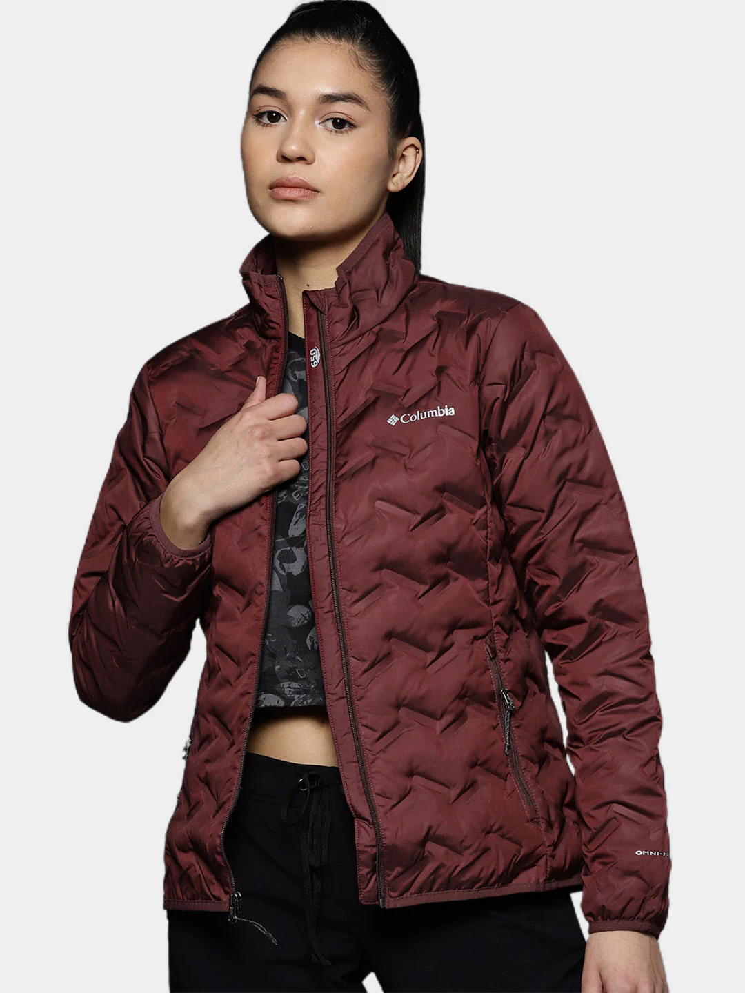 Columbia Women Maroon Delta Ridge Down Jacket - Image 8