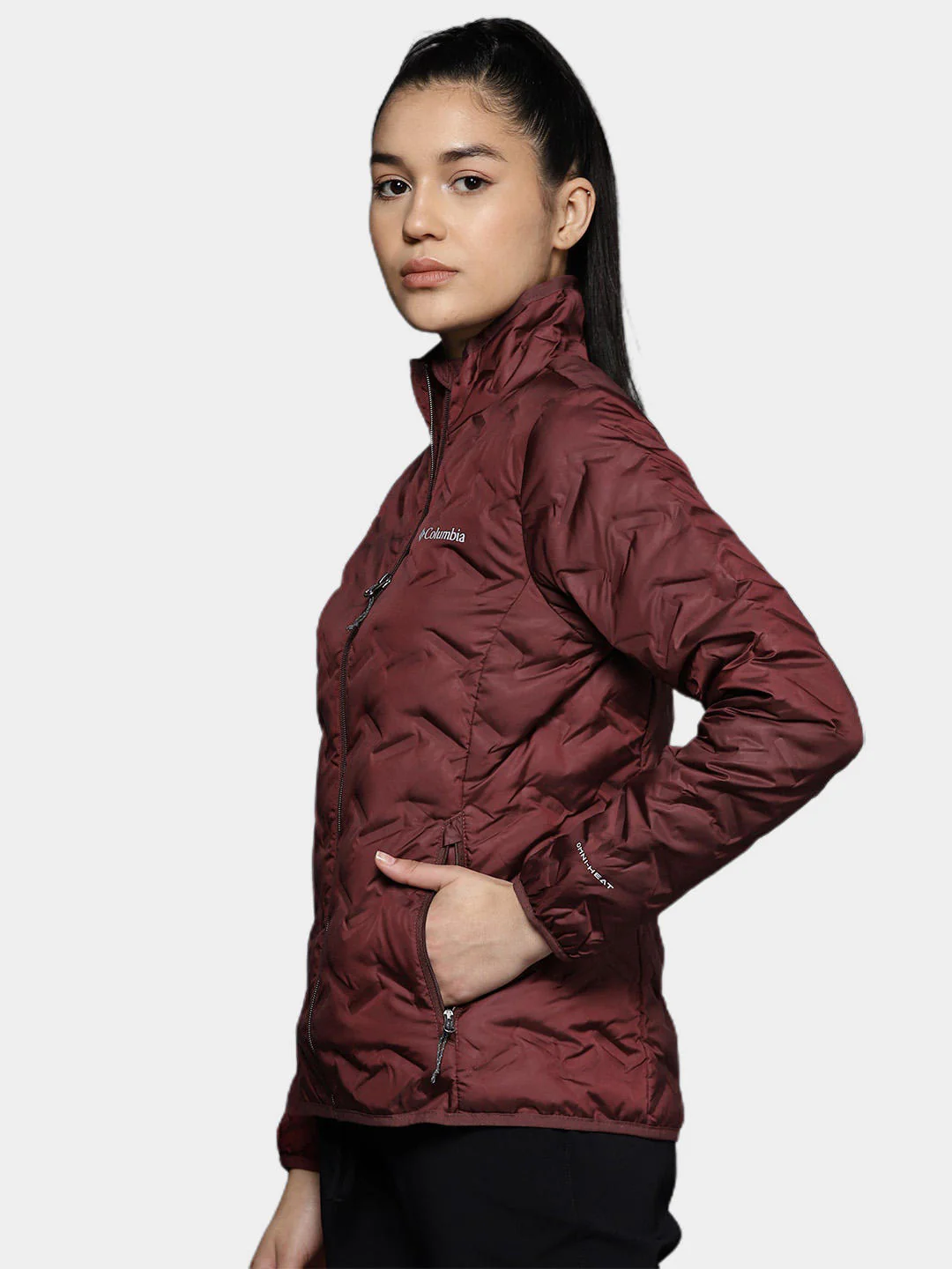 Columbia Women Maroon Delta Ridge Down Jacket - Image 9
