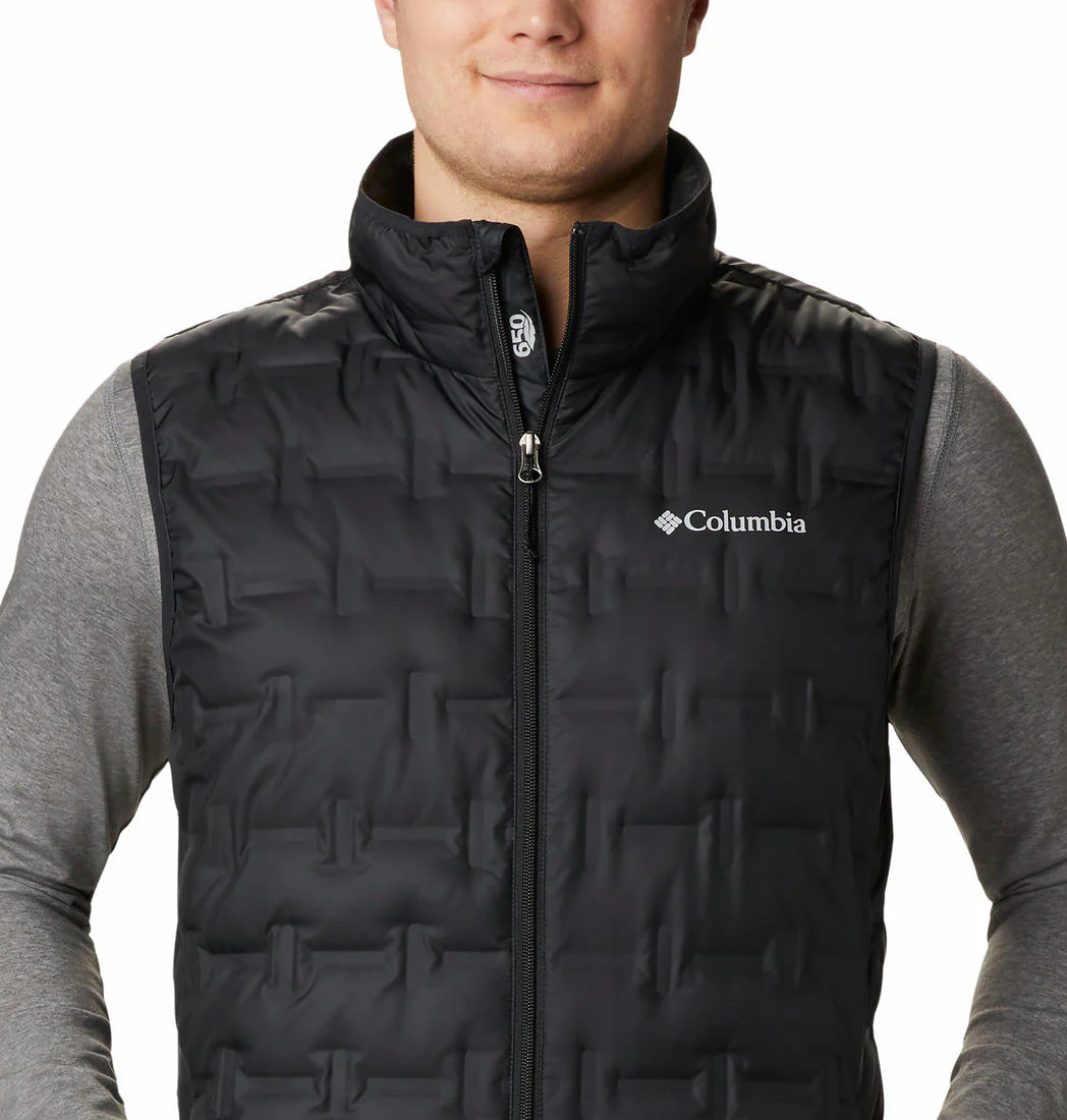 Columbia Men Black Delta Ridge Down Vest - Image 3