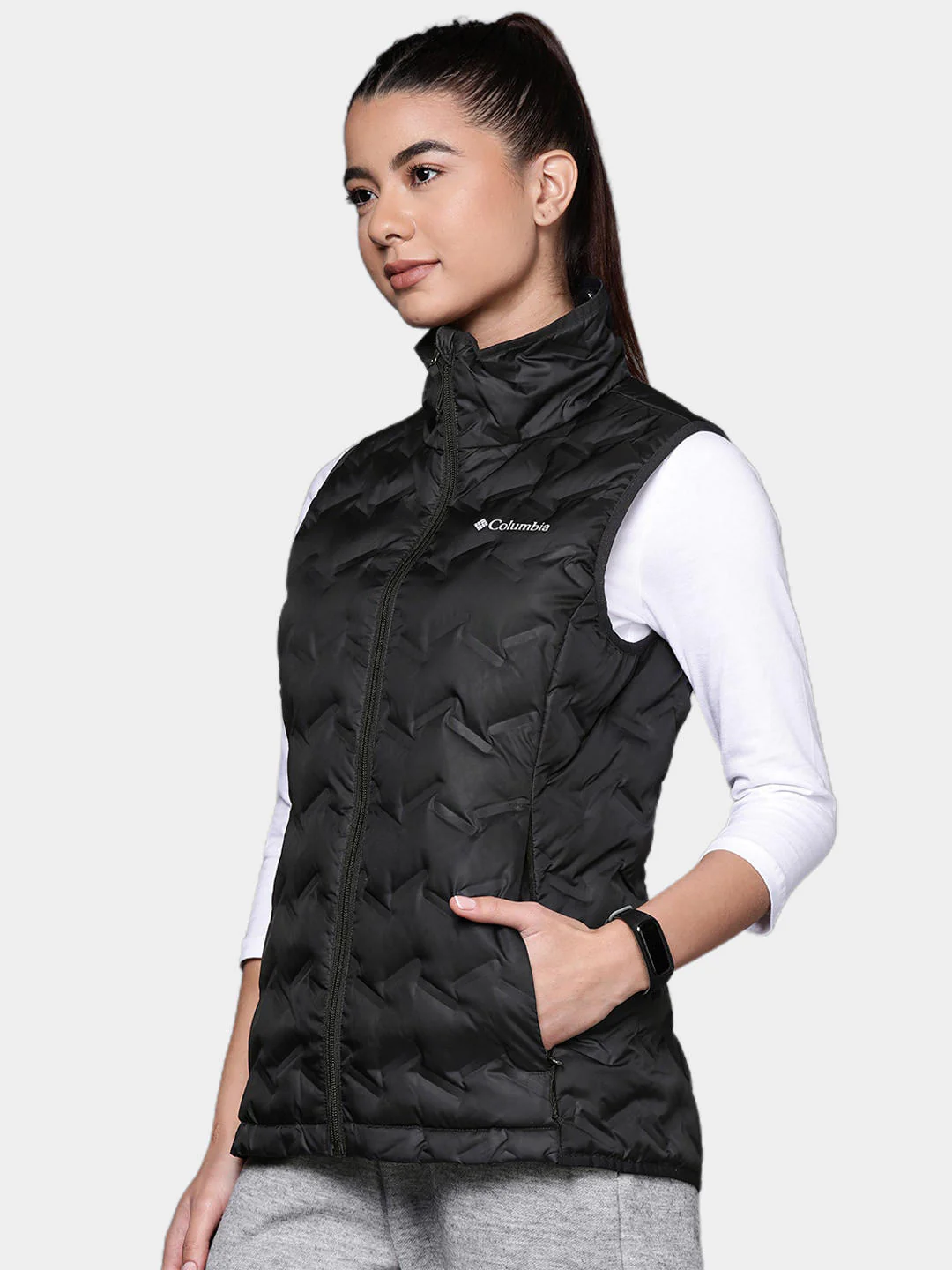 Columbia Women Black Delta Ridge Down Vest - Image 9
