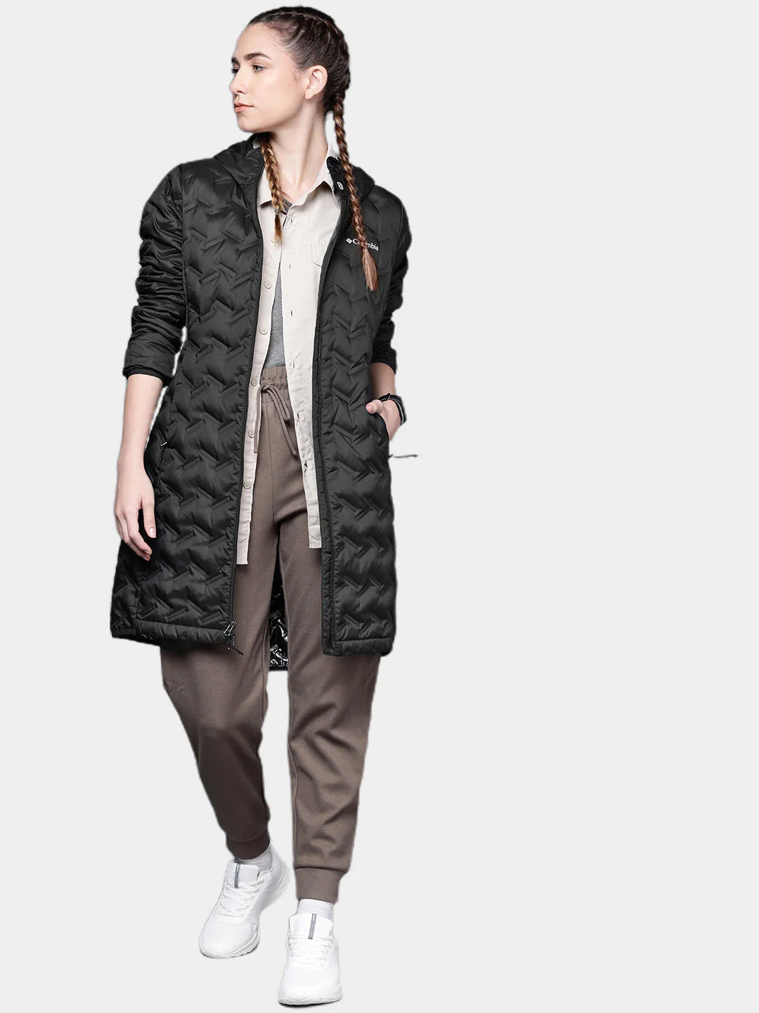 Columbia Women Black Delta Ridge Long Down Jacket - Image 10