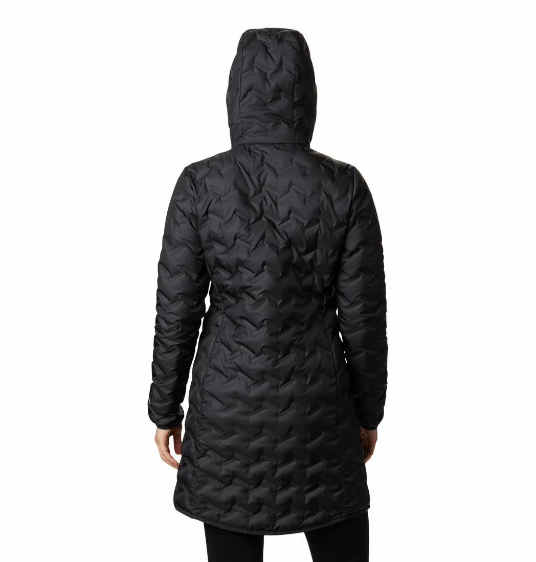 Columbia Women Black Delta Ridge Long Down Jacket - Image 3