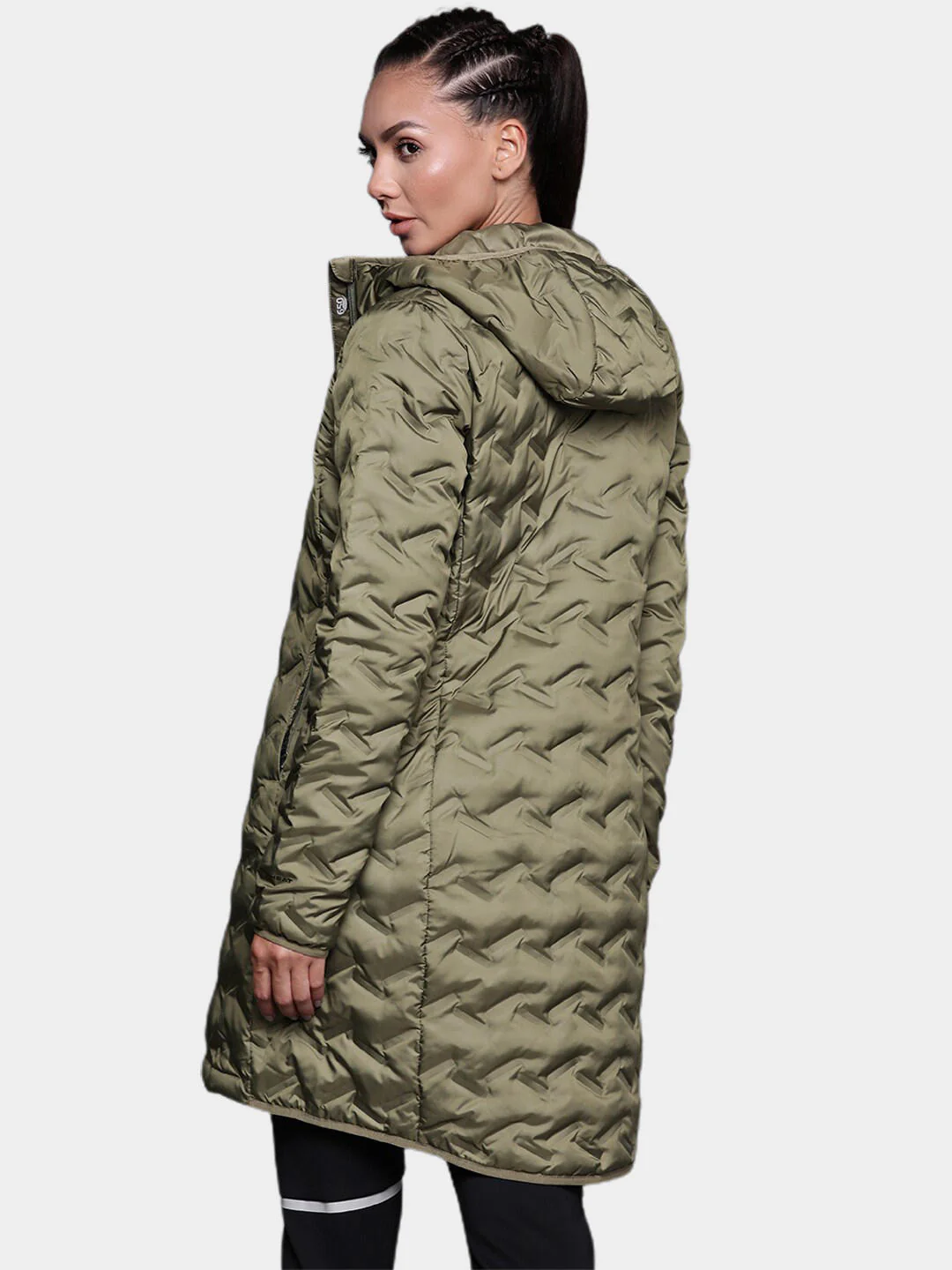 Columbia Women Green Delta Ridge Long Down Jacket - Image 10